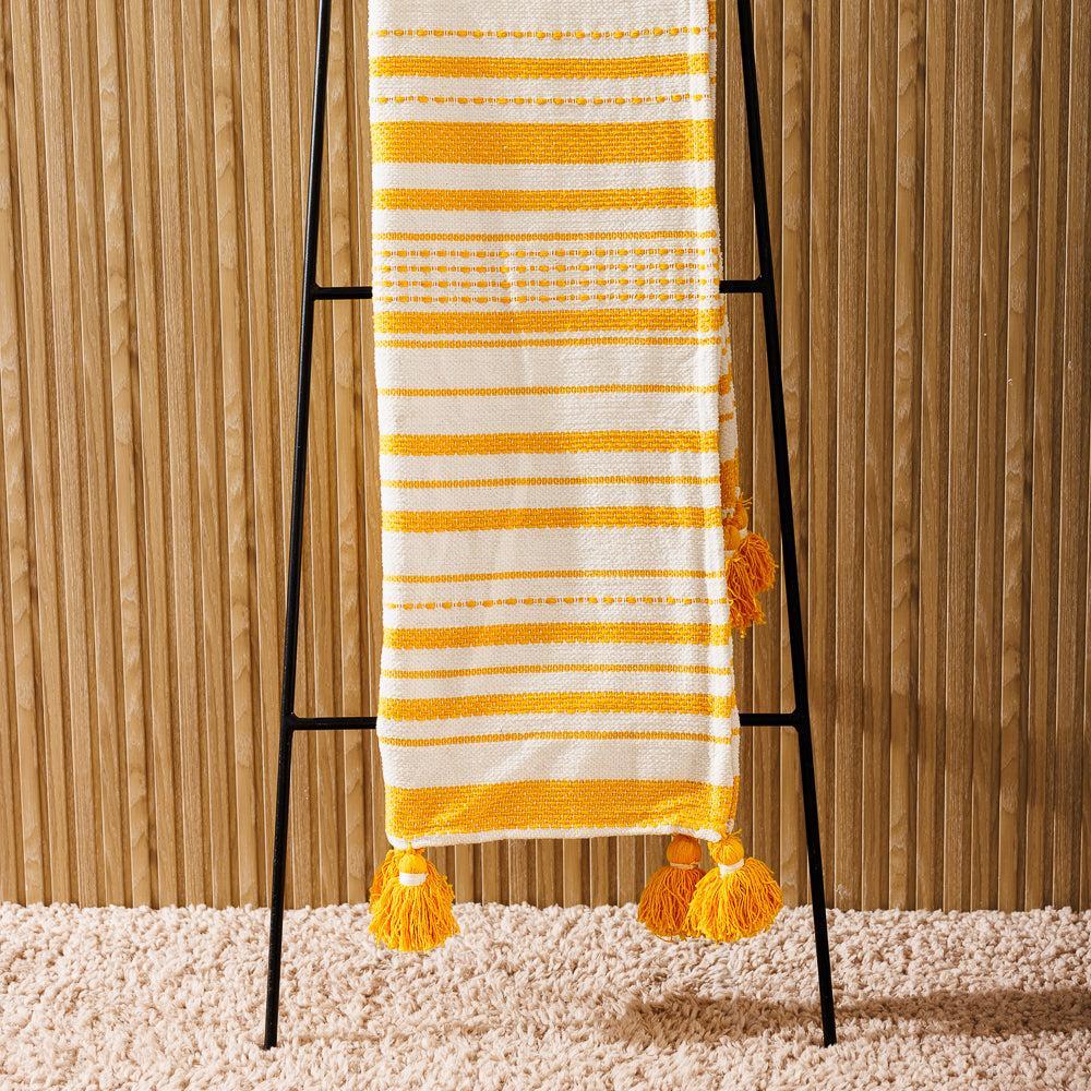Nest Chenille Throw Yellow-Throws