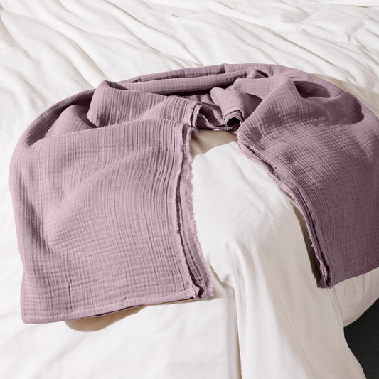 Nest Cotton Throw Wisteria-Throws