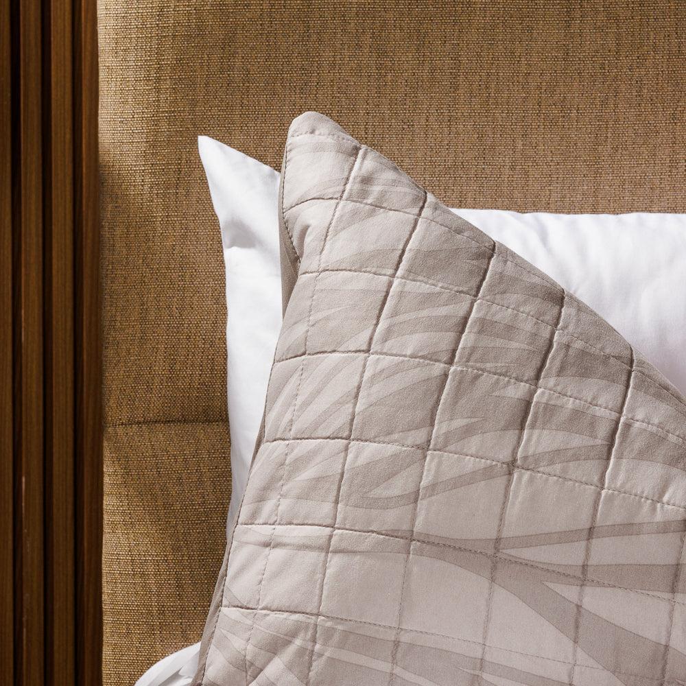 Nest Driftwave Microfibre Printed Quilt Set Natural-Quilts & Comforters