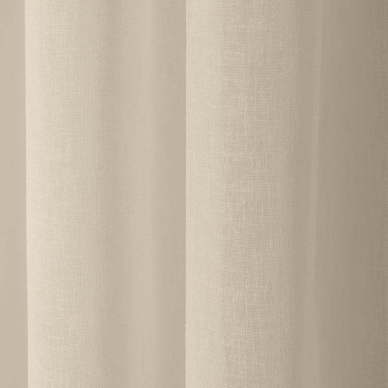 Nest Sicily Taped Unlined Curtain - Natural-CURTAINS
