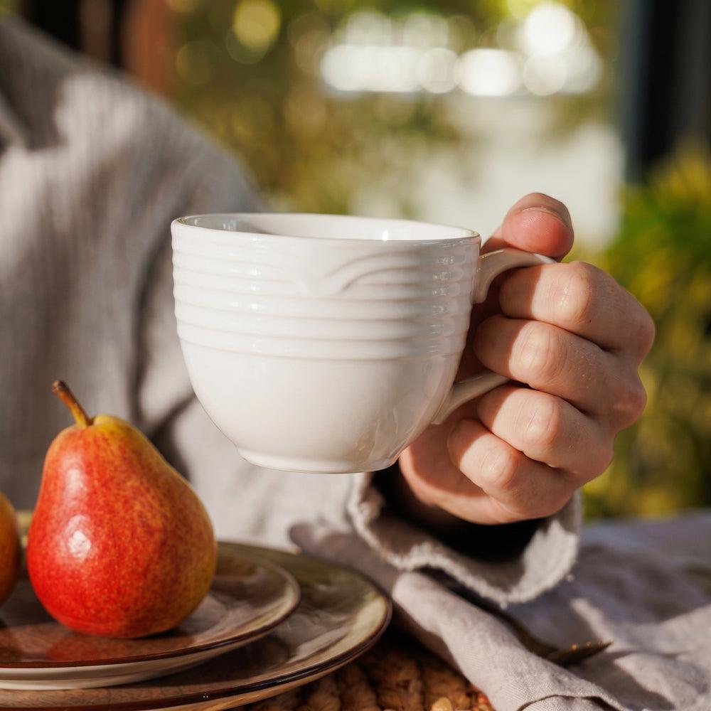 Noritake Arctic White Cup and Saucer-Mugs