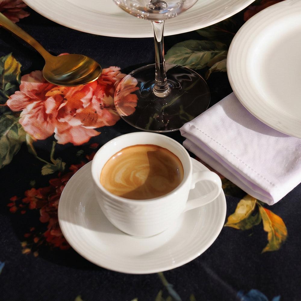 Noritake Arctic White Cup and Saucer-Mugs