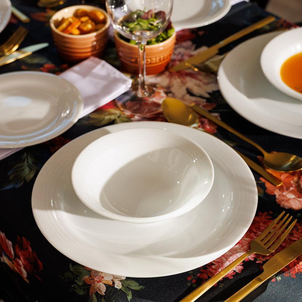 Noritake Arctic White Fruit Bowl-Bowls