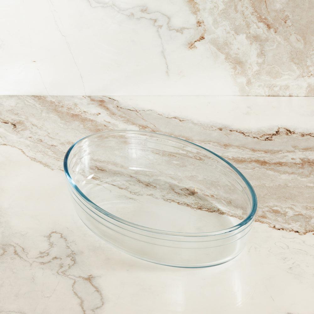 Ôcuisine® Glass Oval Roasters 2 Piece-Casseroles
