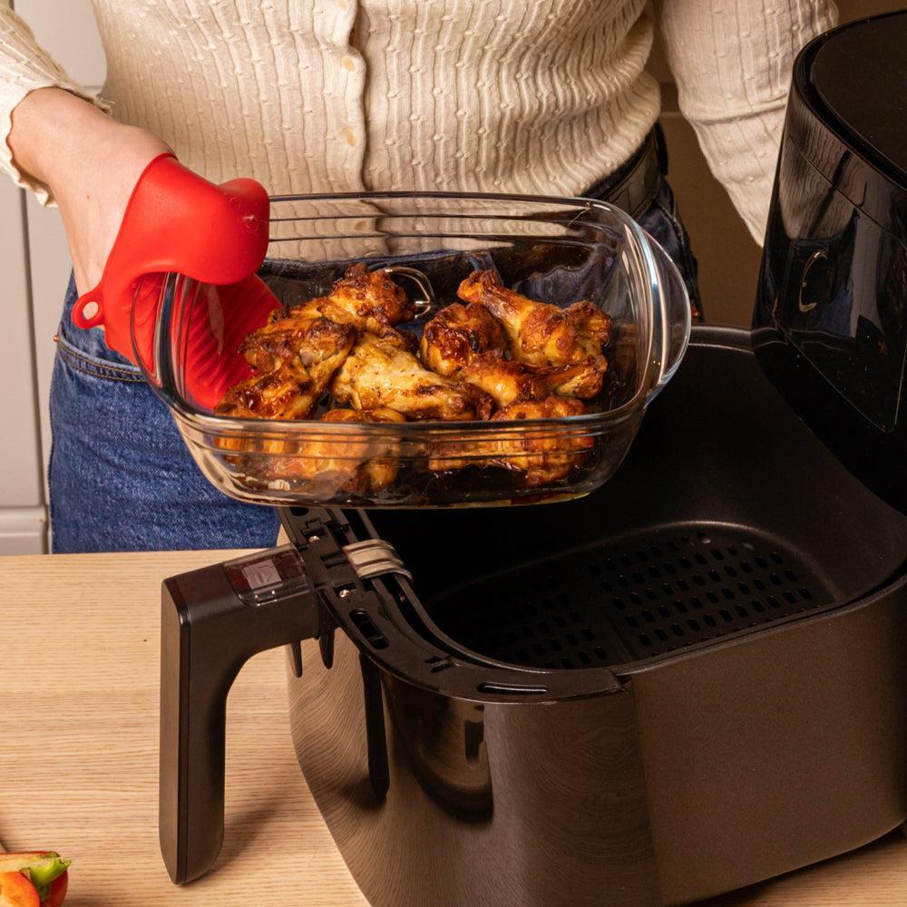 Ã”cuisineÂ® Glass Rectangle Roaster Airfryer-Casseroles
