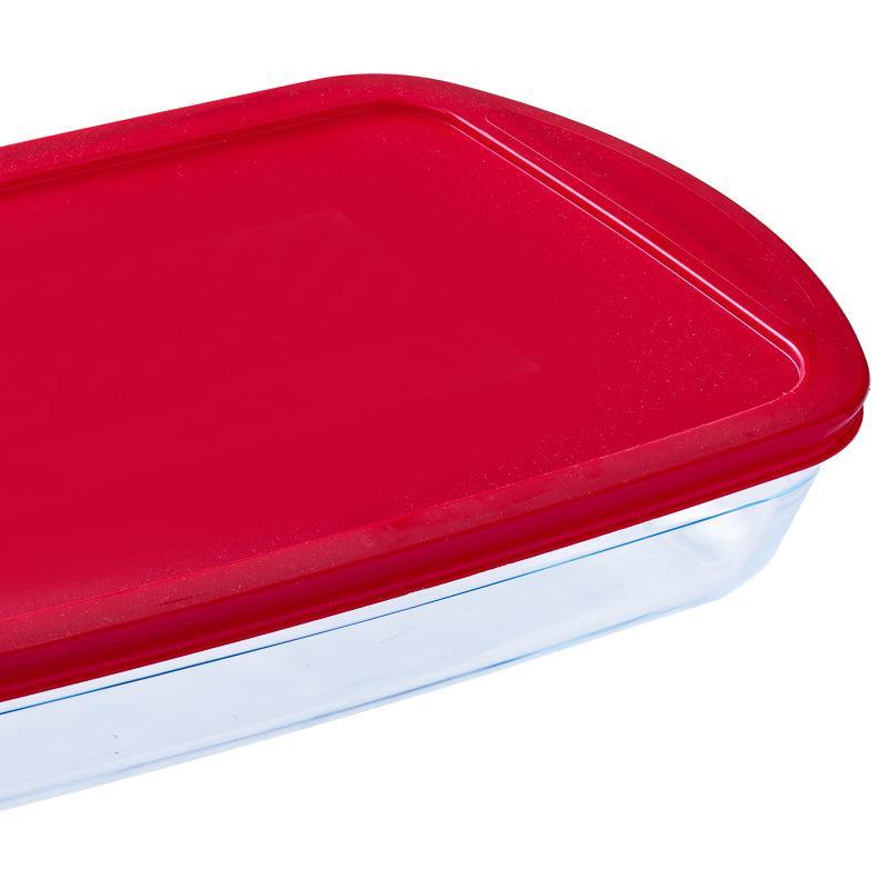 Ã”cuisineÂ® Glass Rectangular Storage with Lid-STORAGE