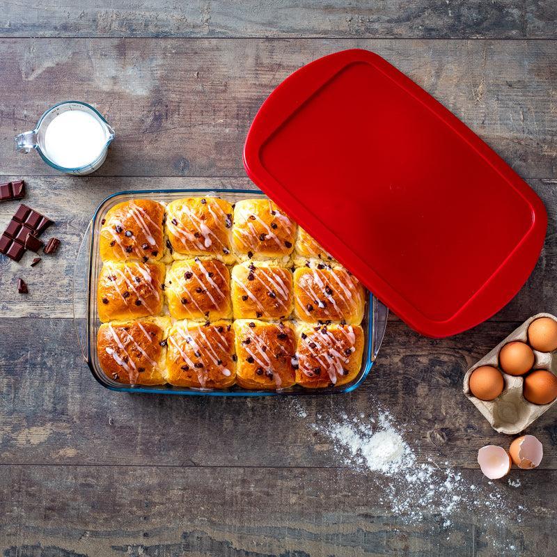 Ã”cuisineÂ® Glass Rectangular Storage with Lid-STORAGE