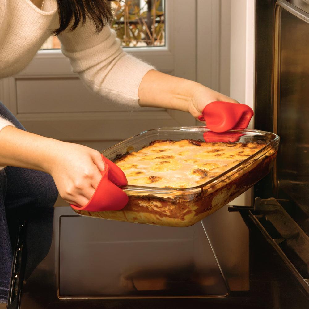 Ôcuisine® Glass Rectangular Roasters 2 Piece-Casseroles