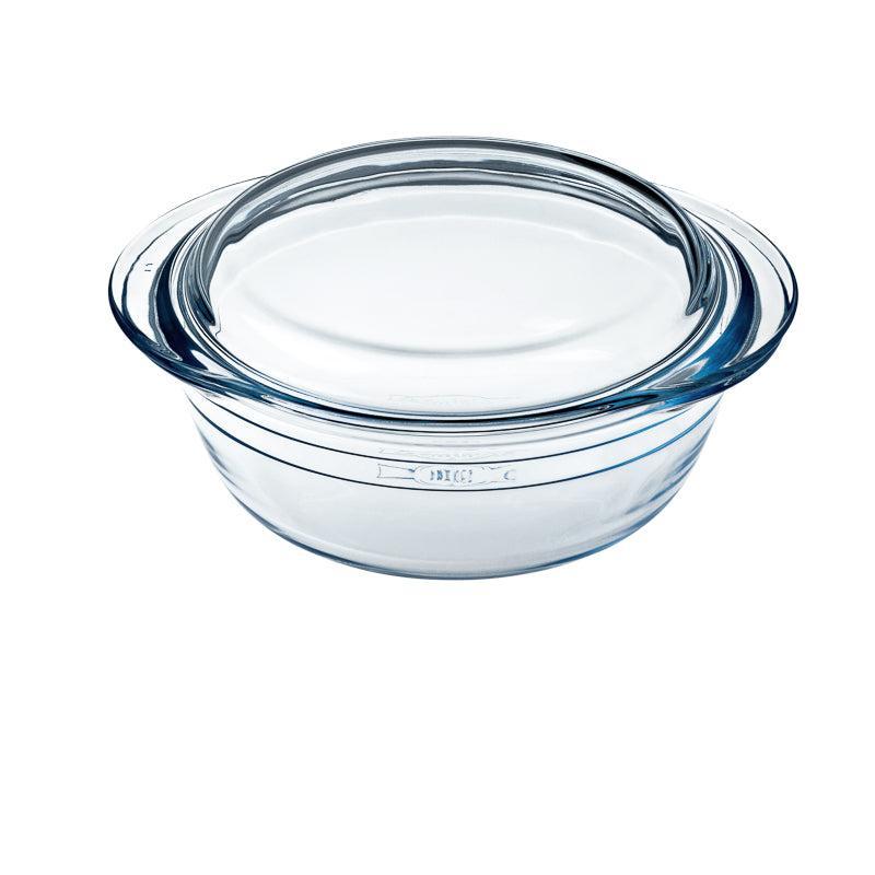 Ã”cuisineÂ® Glass Round Casserole with Lid-CASSEROLE DISH