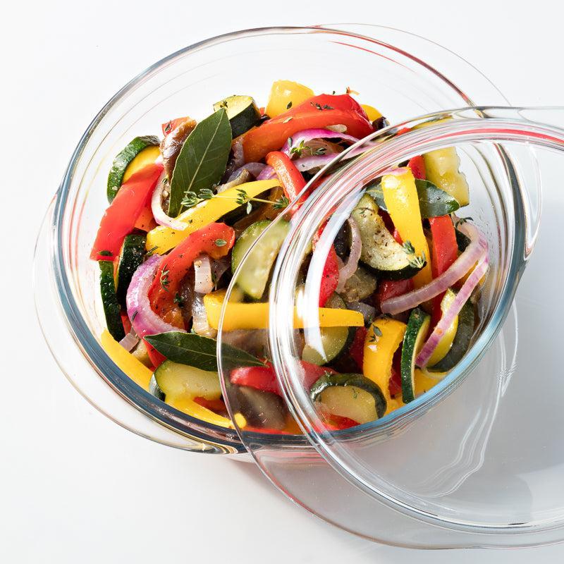 Ã”cuisineÂ® Glass Round Casserole with Lid-CASSEROLE DISH