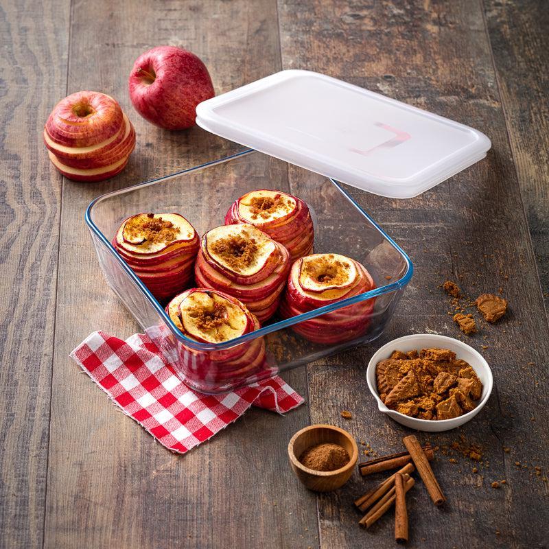 Ã”cuisineÂ® Glass Square Roaster with Lid-CASSEROLE DISH