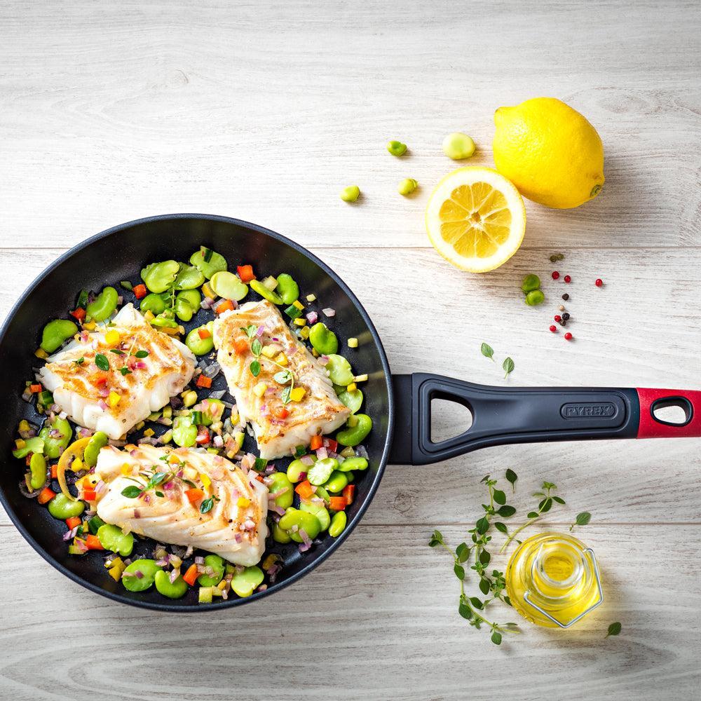 Pyrex Optima Deep Frying Pan-Frying Pan