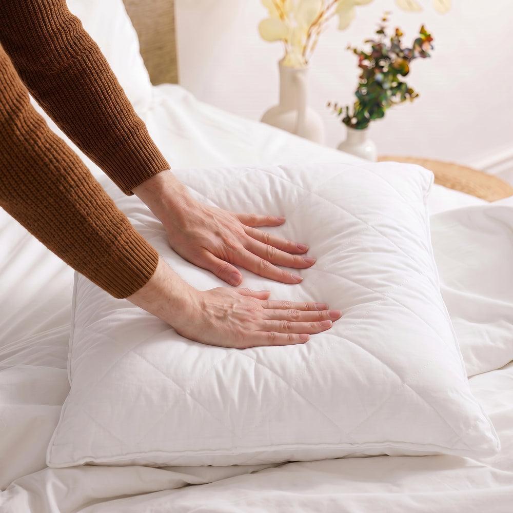 Quilted Hollow Puff Pillow Continental-Pillows