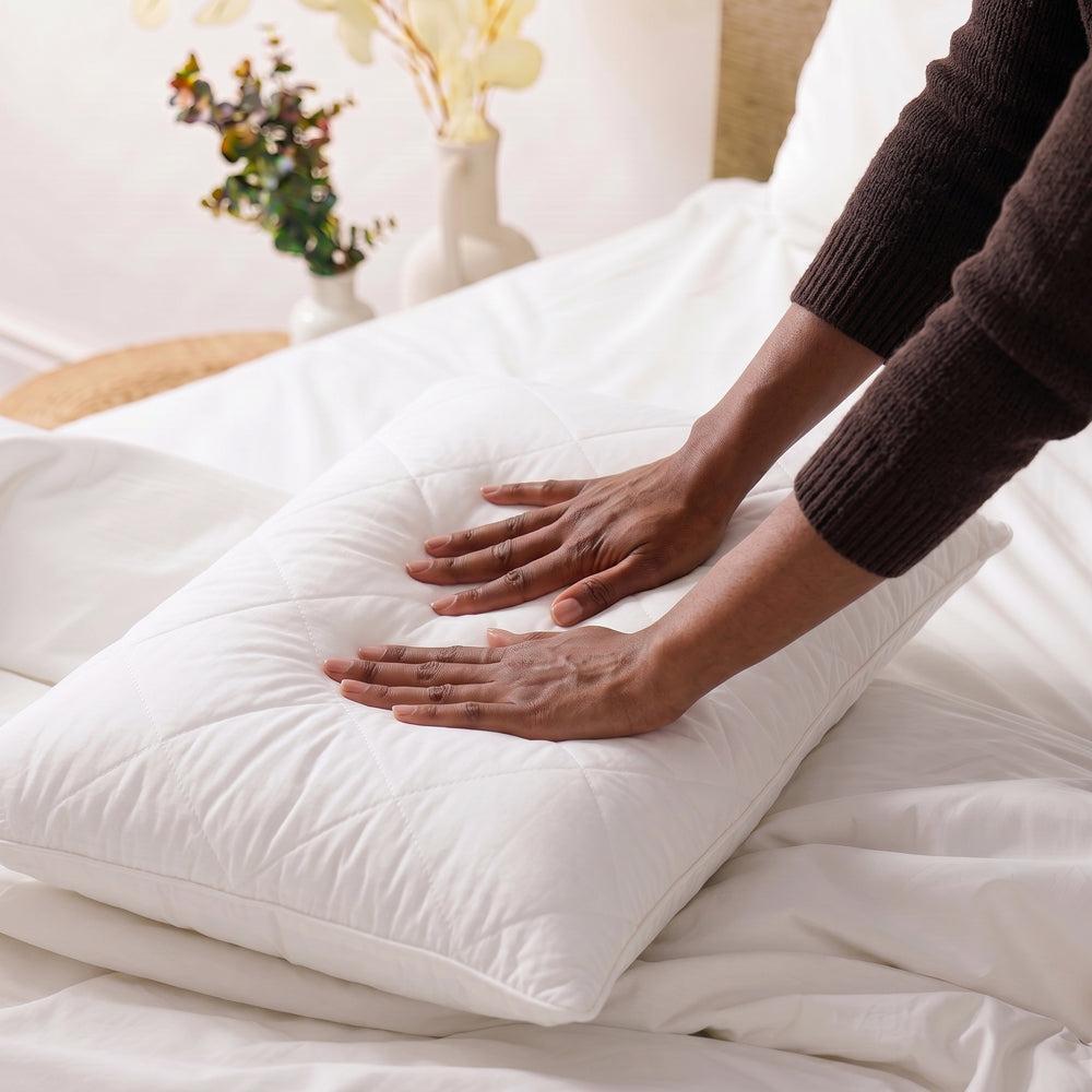 Quilted Hollow Puff Pillow Standard-Pillows