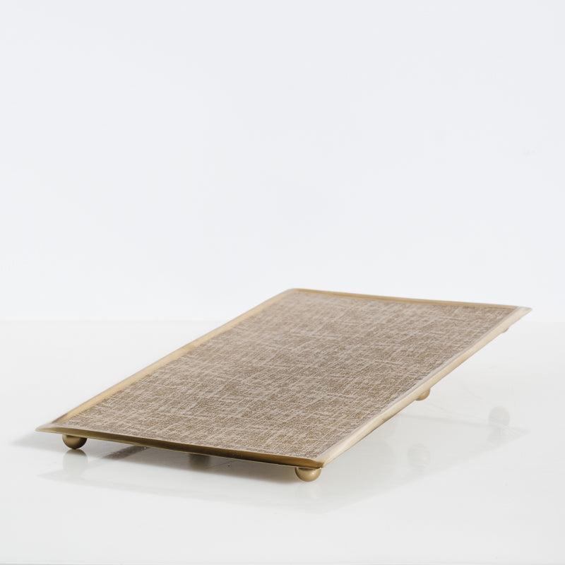 Rectangular Tray - Brushed Gold-DÃ©cor