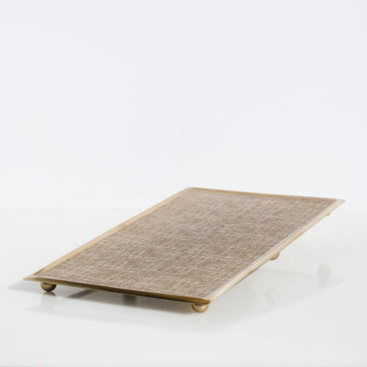 Rectangular Tray - Brushed Gold-DÃ©cor