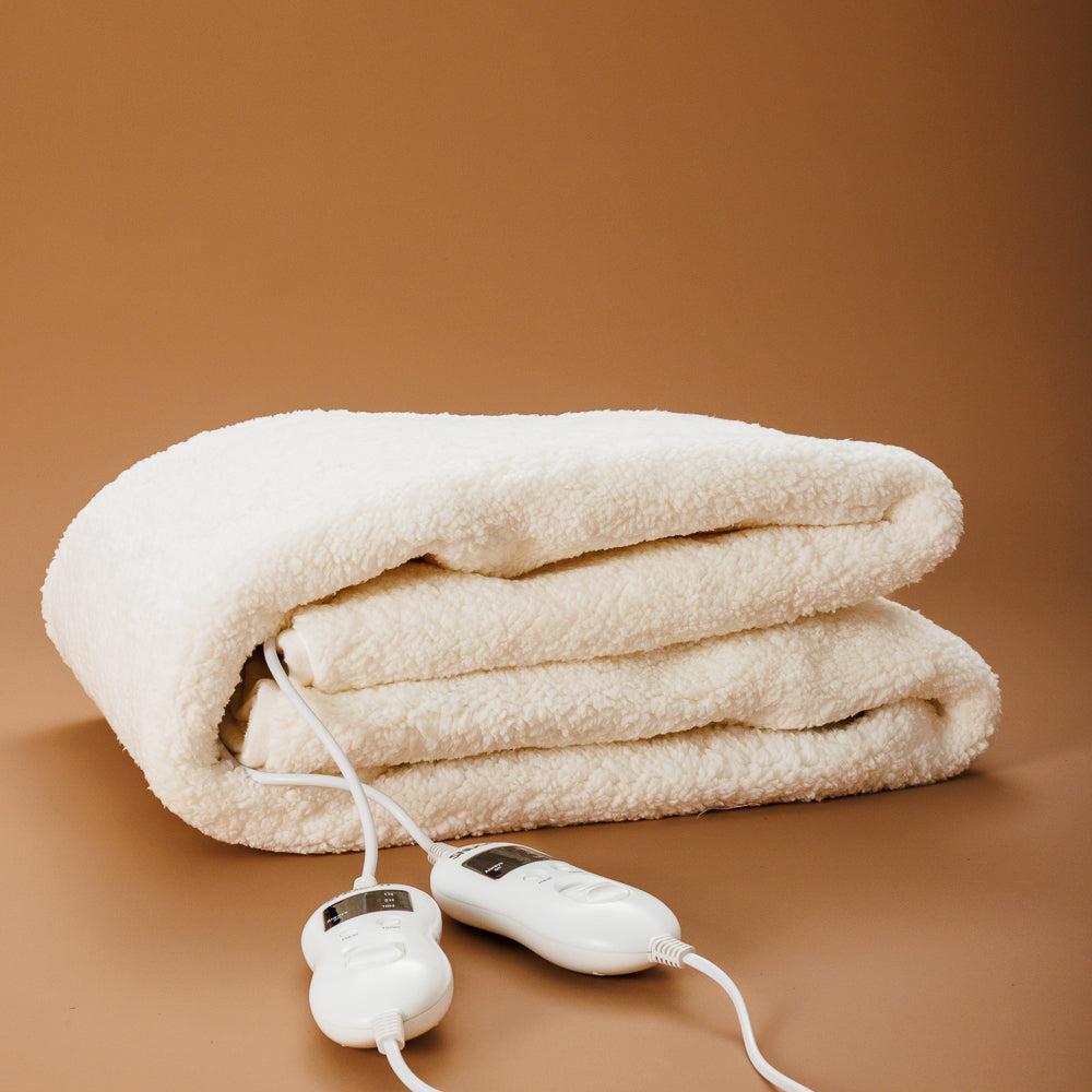 Snugfit Electric Blanket Fully Fitted Extra Length Sherpa Fleece with Elasticated Skirt-Electric Blankets