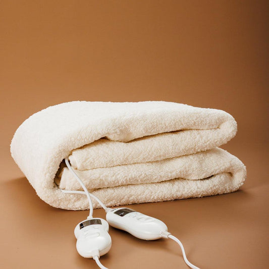 Snugfit Electric Blanket Fully Fitted Extra Length Sherpa Fleece with Elasticated Skirt-Electric Blankets