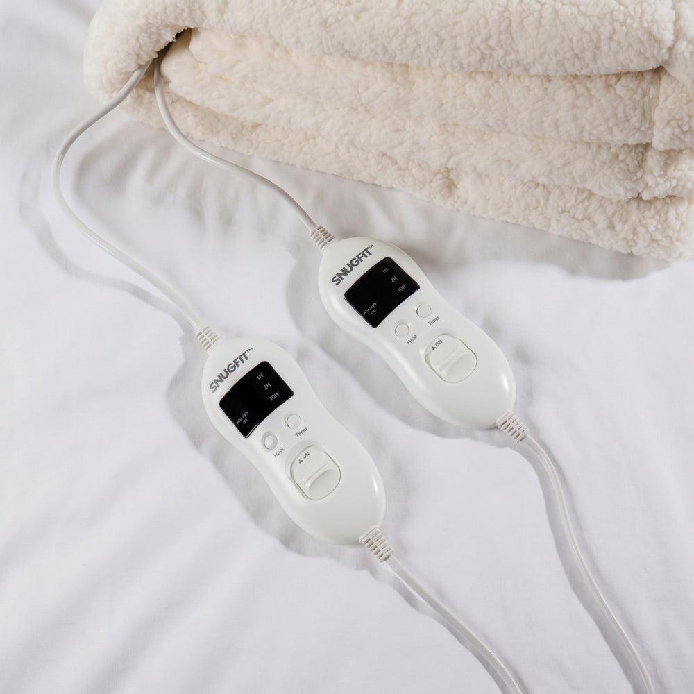 Snugfit Electric Blanket Sherpa Fleece with Elasticated Straps-Electric Blankets