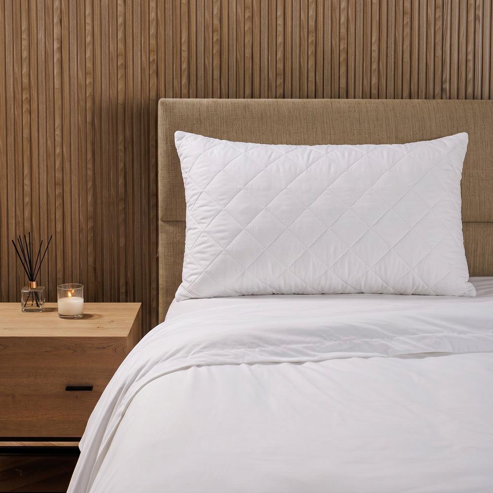 Snugfit Quilted Pillow Protector King Single-Pillow Protectors