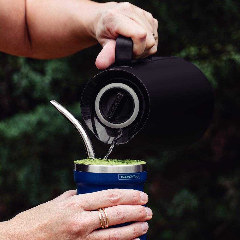 Tramontina Exata Glass Lined Thermal Flask Black-Flask