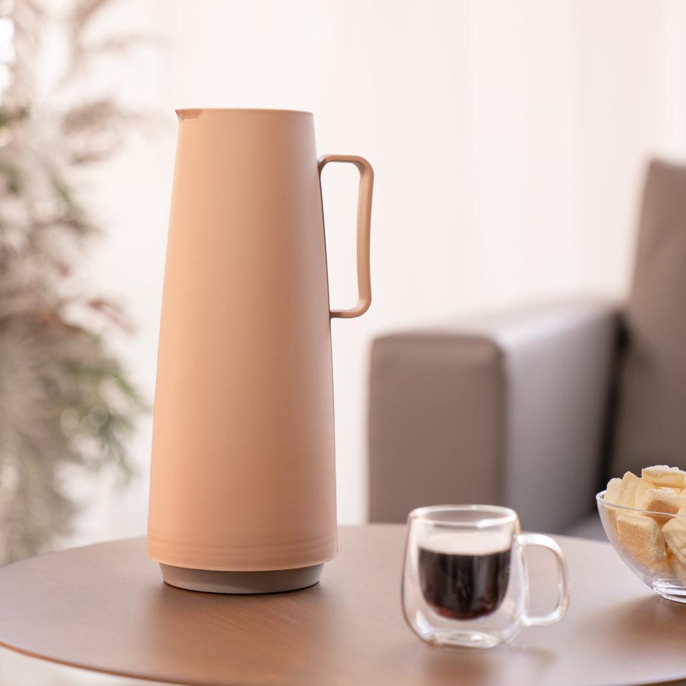 Tramontina Exata Glass Lined Thermal Flask Mocha-Flask