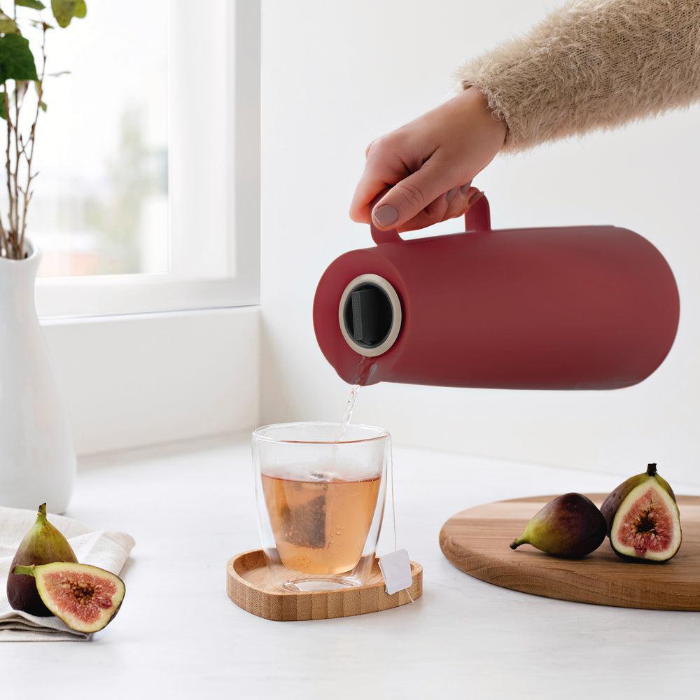 Tramontina Exata Glass Lined Thermal Flask Red-Flask