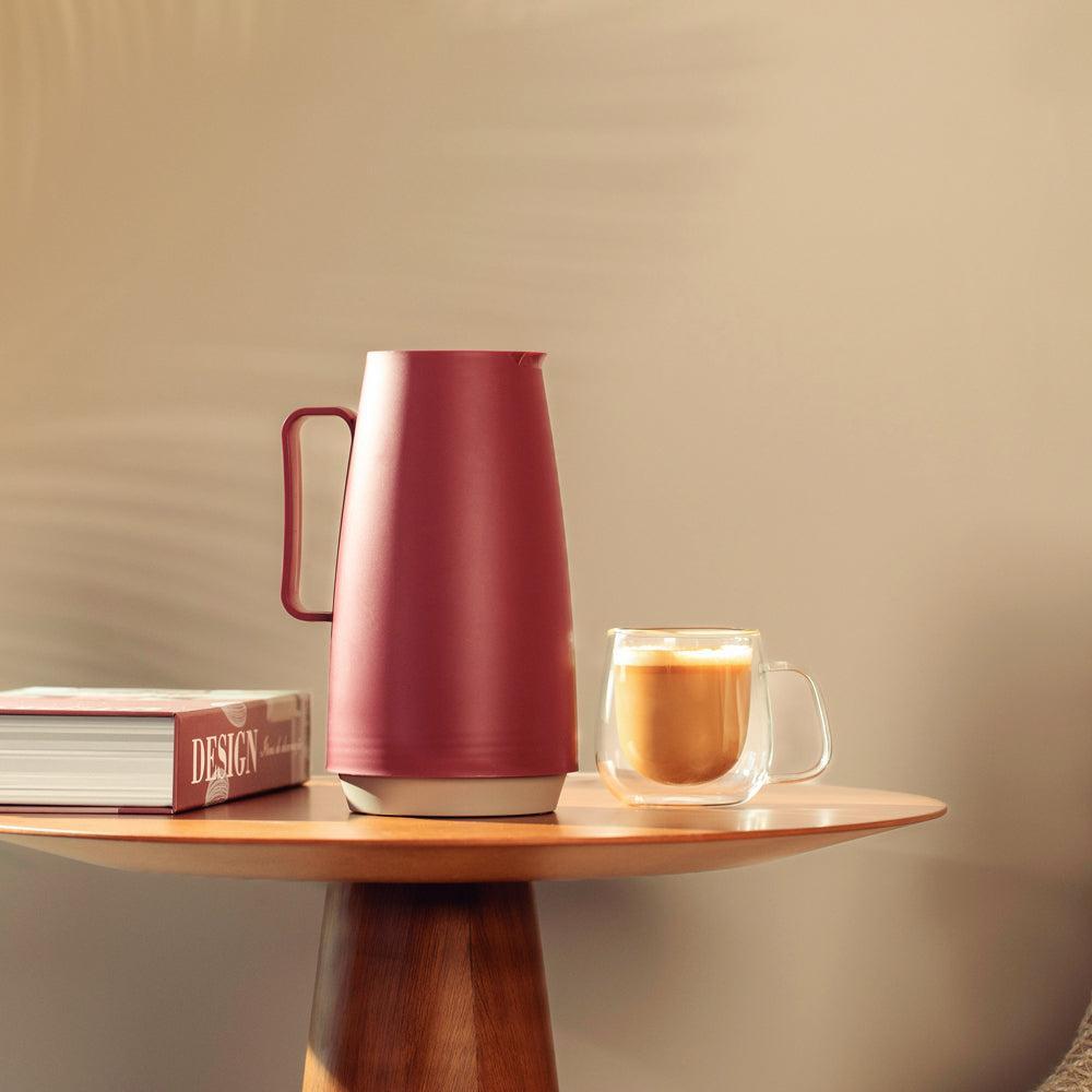 Tramontina Exata Glass Lined Thermal Flask Red-Flask