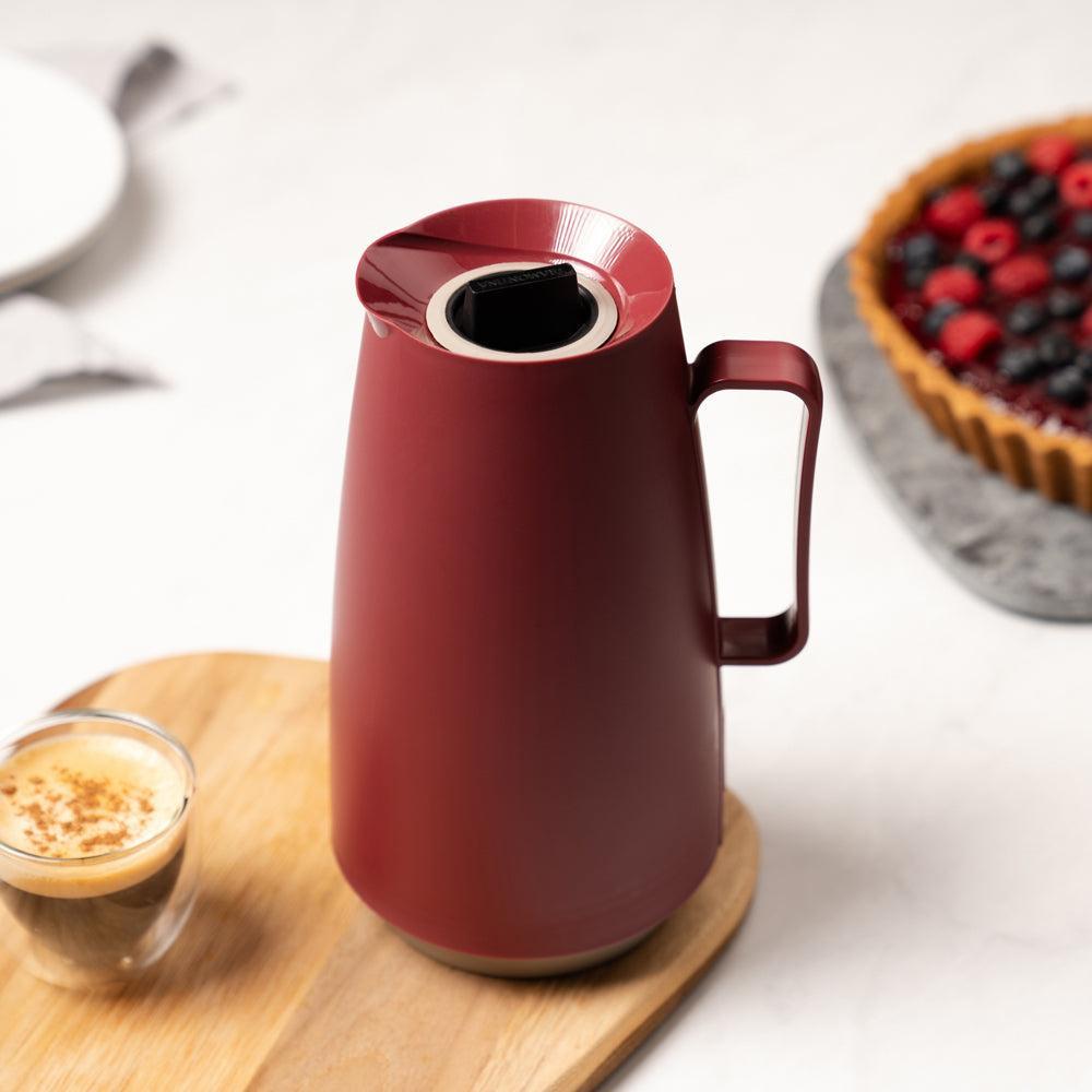 Tramontina Exata Glass Lined Thermal Flask Red-Flask