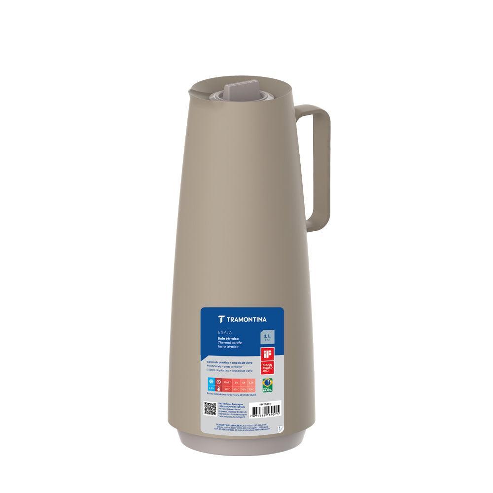 Tramontina Exata Glass Lined Thermal Flask Stone-Flask