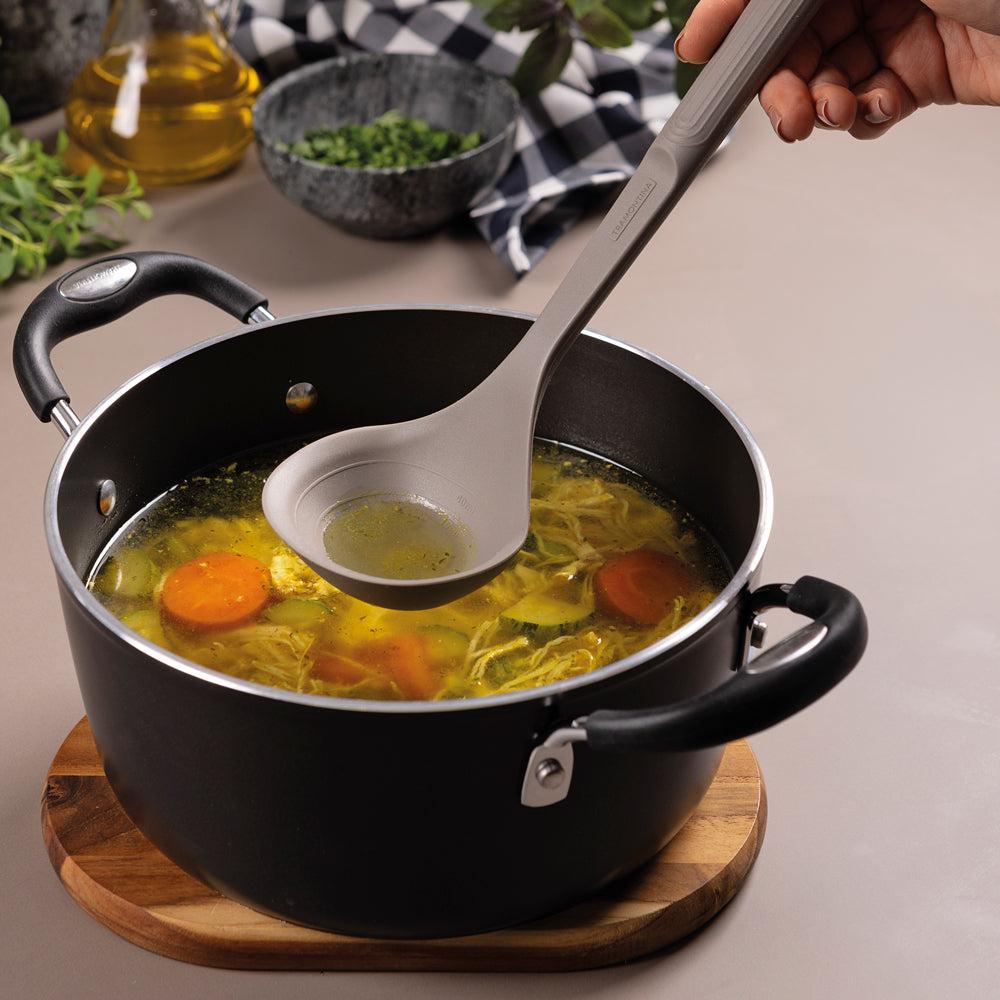Tramontina Softta Silicone Ladle Grey-Kitchen Utensils