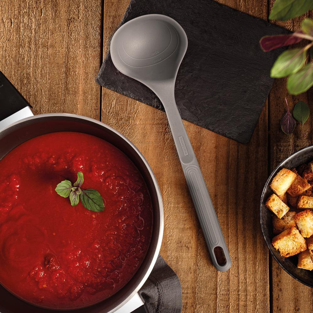 Tramontina Softta Silicone Ladle Grey-Kitchen Utensils