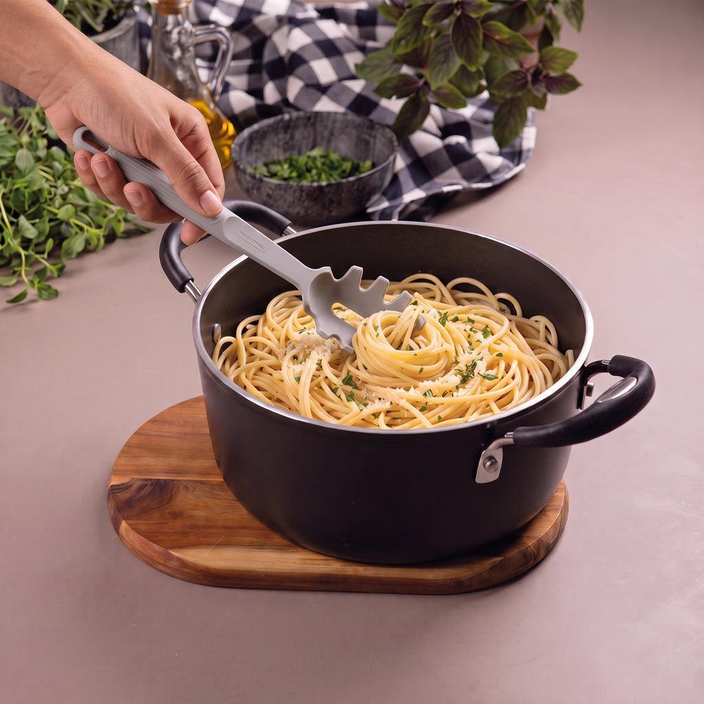 Tramontina Softta Silicone Pasta Spoon Grey-Kitchen Utensils