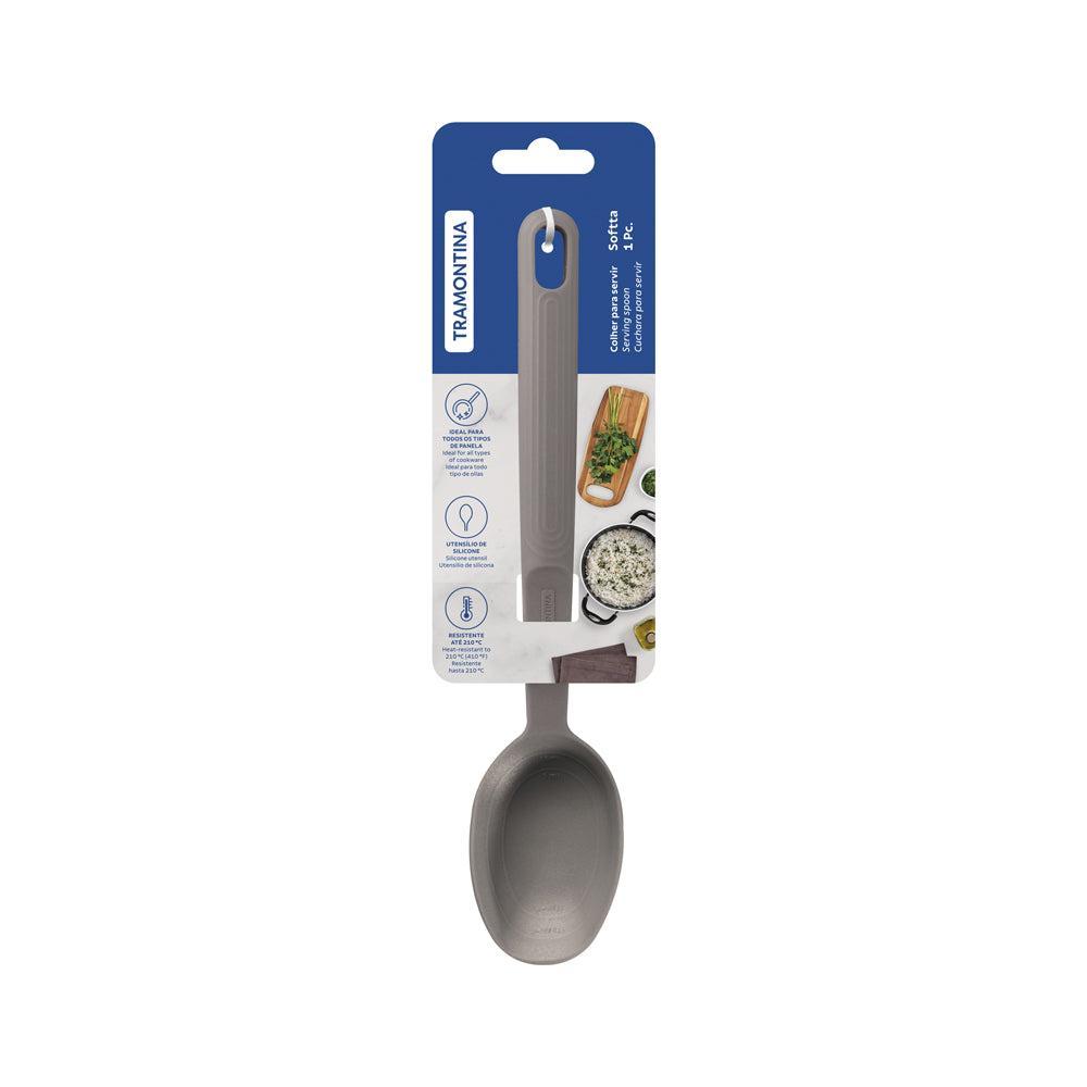 Tramontina Softta Silicone Serving Spoon Grey-Kitchen Utensils
