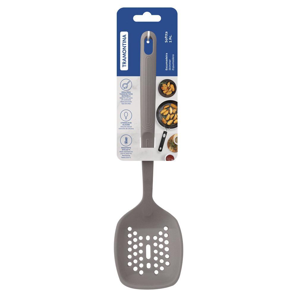 Tramontina Softta Silicone Skimmer Grey-Kitchen Utensils