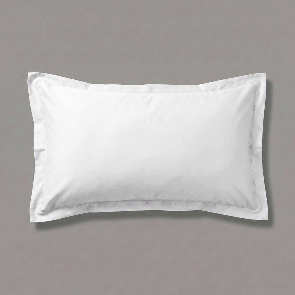 Whisper Soft 300 Thread Count Egyptian Cotton Percale Oxford Pillowcase White-Pillowcases