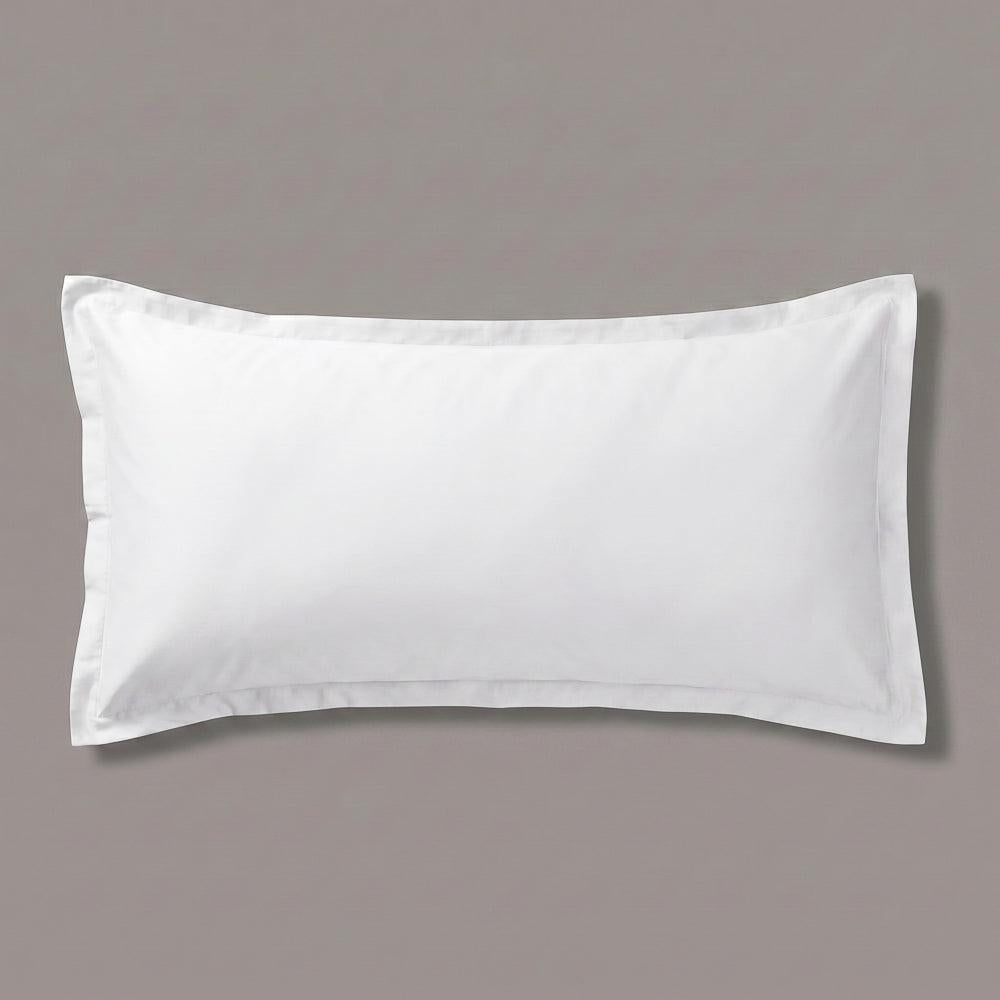 Whisper Soft 300 Thread Count Egyptian Cotton Percale Oxford Pillowcase White-Pillowcases