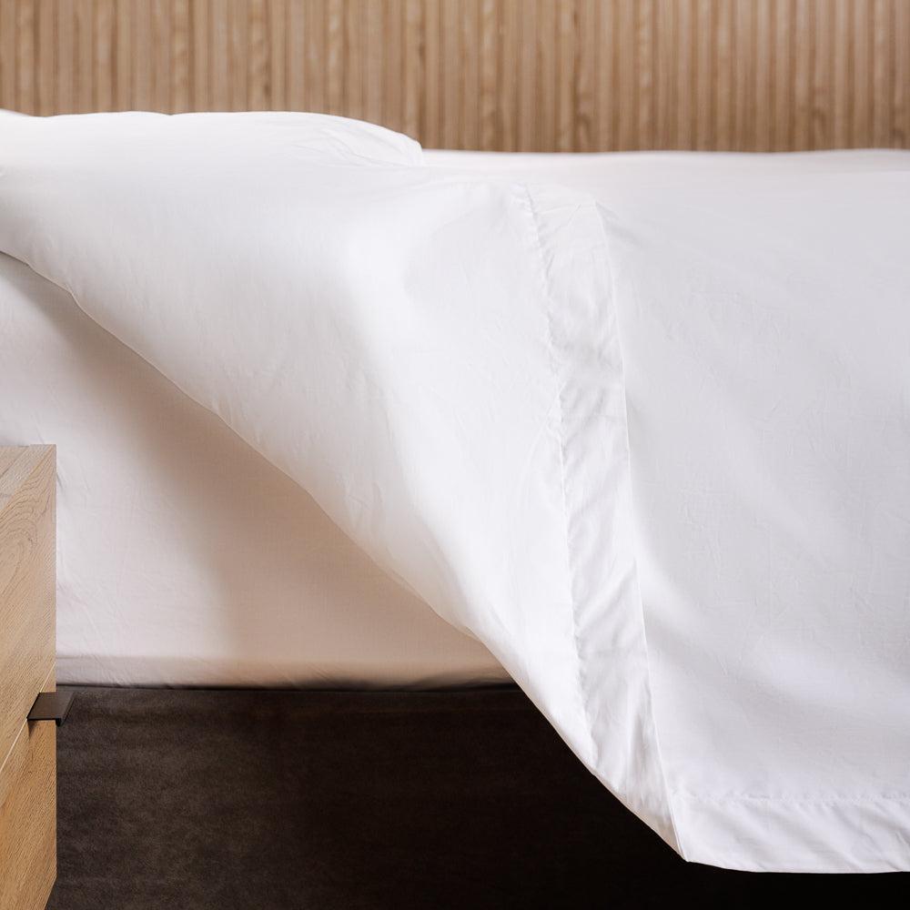 Whisper Soft 500 Thread Count Oxford Egyptian Cotton Sateen Duvet Cover Set White-Duvet Cover Sets