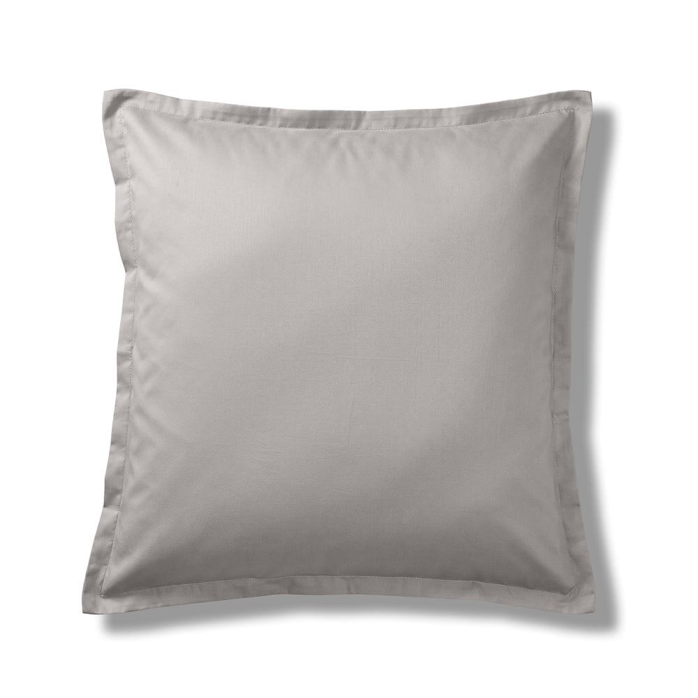 Whisper Soft 500 Thread Count Sateen Egyptian Cotton Oxford Pillowcase Silver-Pillowcases