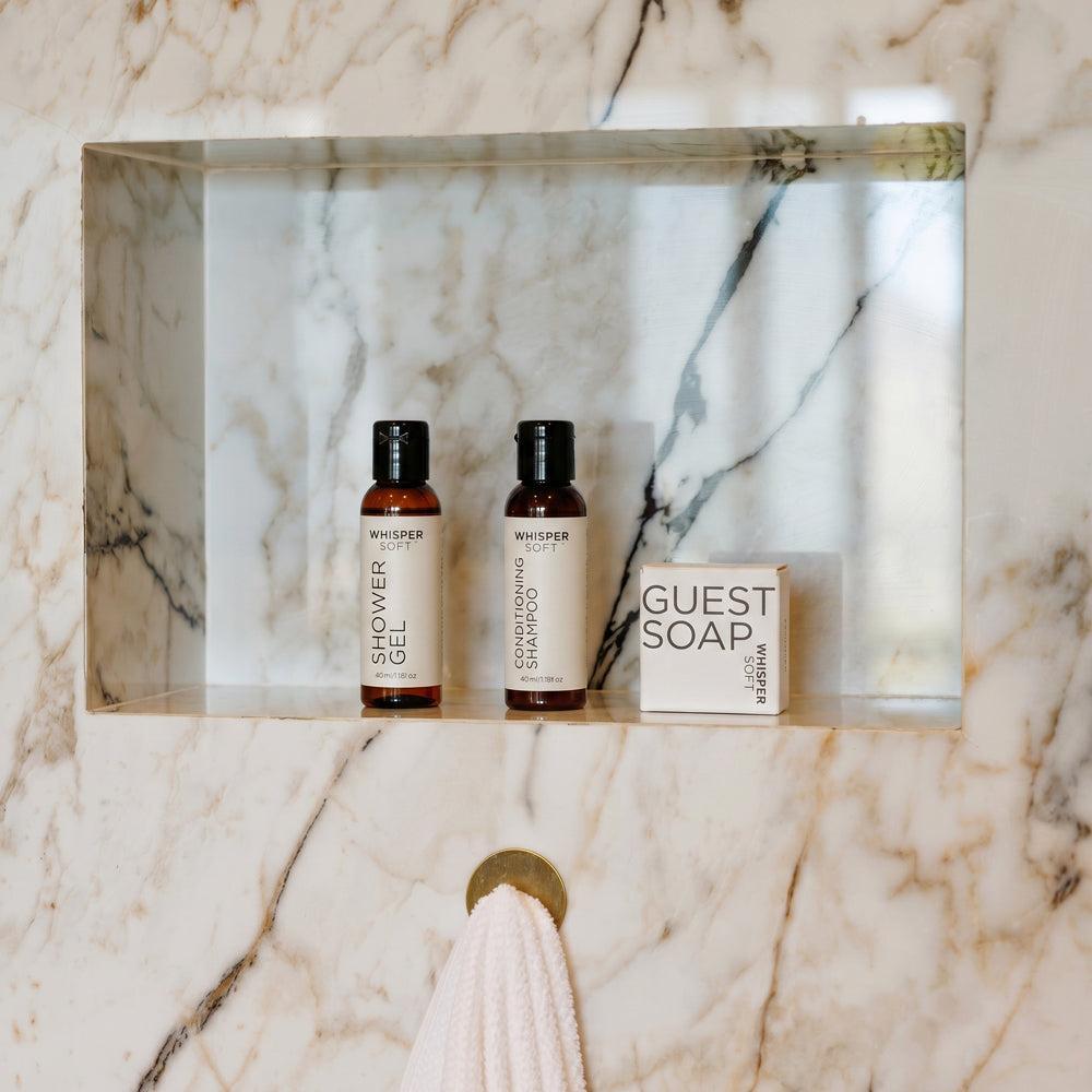 Whisper Soft Wrapped Guest Soap Box of 35-Guest Amenities