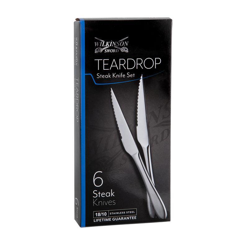 Wilkinson Sword Teardrop Steak Knife Set - 6 Piece-Cutlery